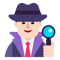 Man Detective- Light Skin Tone emoji on Microsoft